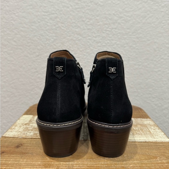 Sam Edelman Pry e Black Suede Ankle Boots Size 10.5 - Picture 8 of 10